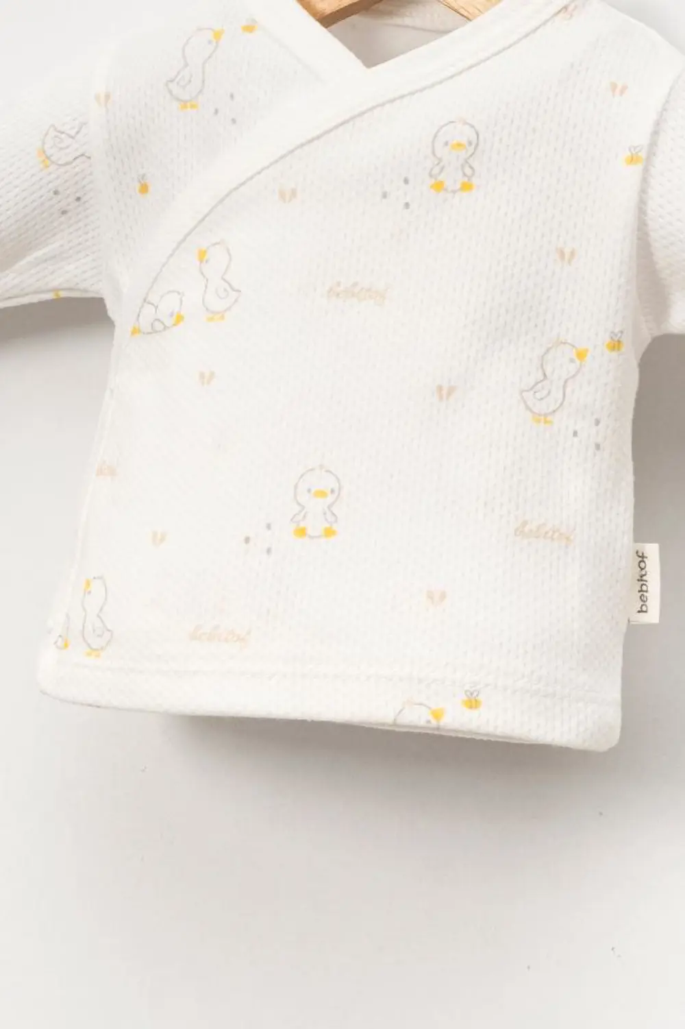 Bebitof %100 Pamuk Civciv Desenli 5 Parça Yenidoğan Hastane Çıkış