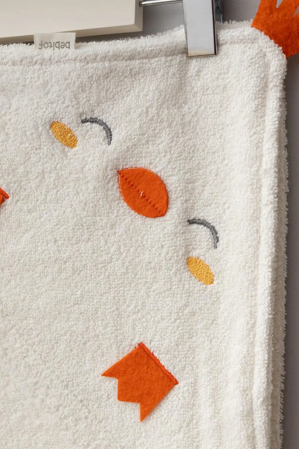 Bebitof %100 Pamuk Civciv Desenli Bebek Bornoz Seti BBTF.EKR.3003