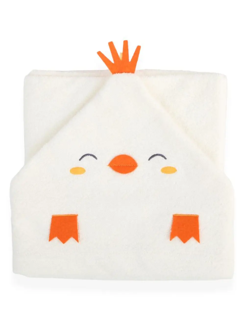 Bebitof %100 Pamuk Civciv Desenli Bebek Bornoz Seti BBTF.EKR.3003