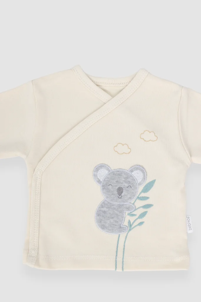Bebitof %100 Pamuk Koala 5 Parça Yenidoğan Hastane Çıkışı Zıbın Seti Gri BBTF.GRİ.20092.06 Bebitof %100 Pamuk Koala 5 Parça Yenidoğan Hastane Çıkışı Zıbın Seti Gri BBTF.GRİ.20092.06