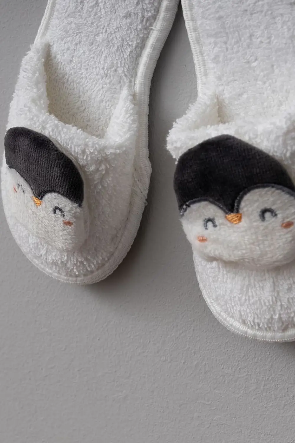 Bebitof %100 Pamuk Penguen Desenli Bebek Bornoz Seti BBTF.BYZ.300