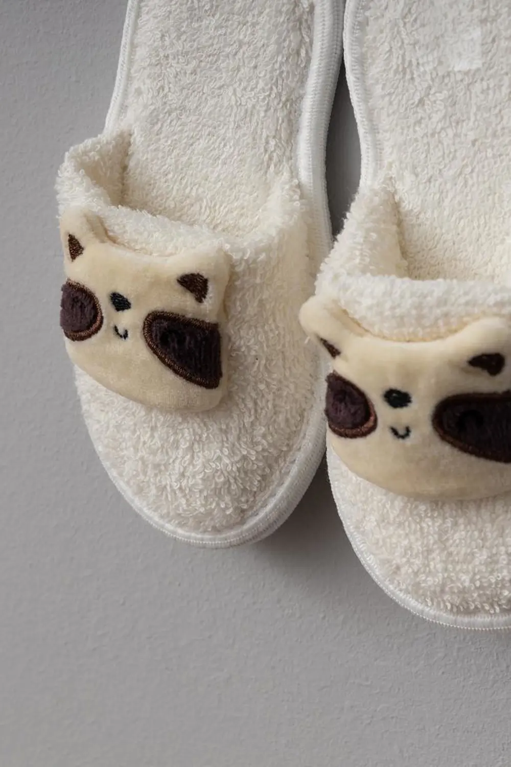 Bebitof %100 Pamuk Rakun Desenli Kutulu Bebek Bornoz Seti BBTF.EK