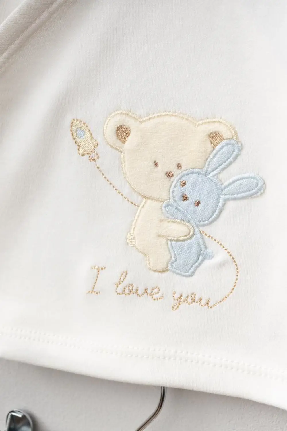 Bebitof %100 Pamuk Sarılan Ayıcık Desenli 10 Parça Kutulu Yenidoğ