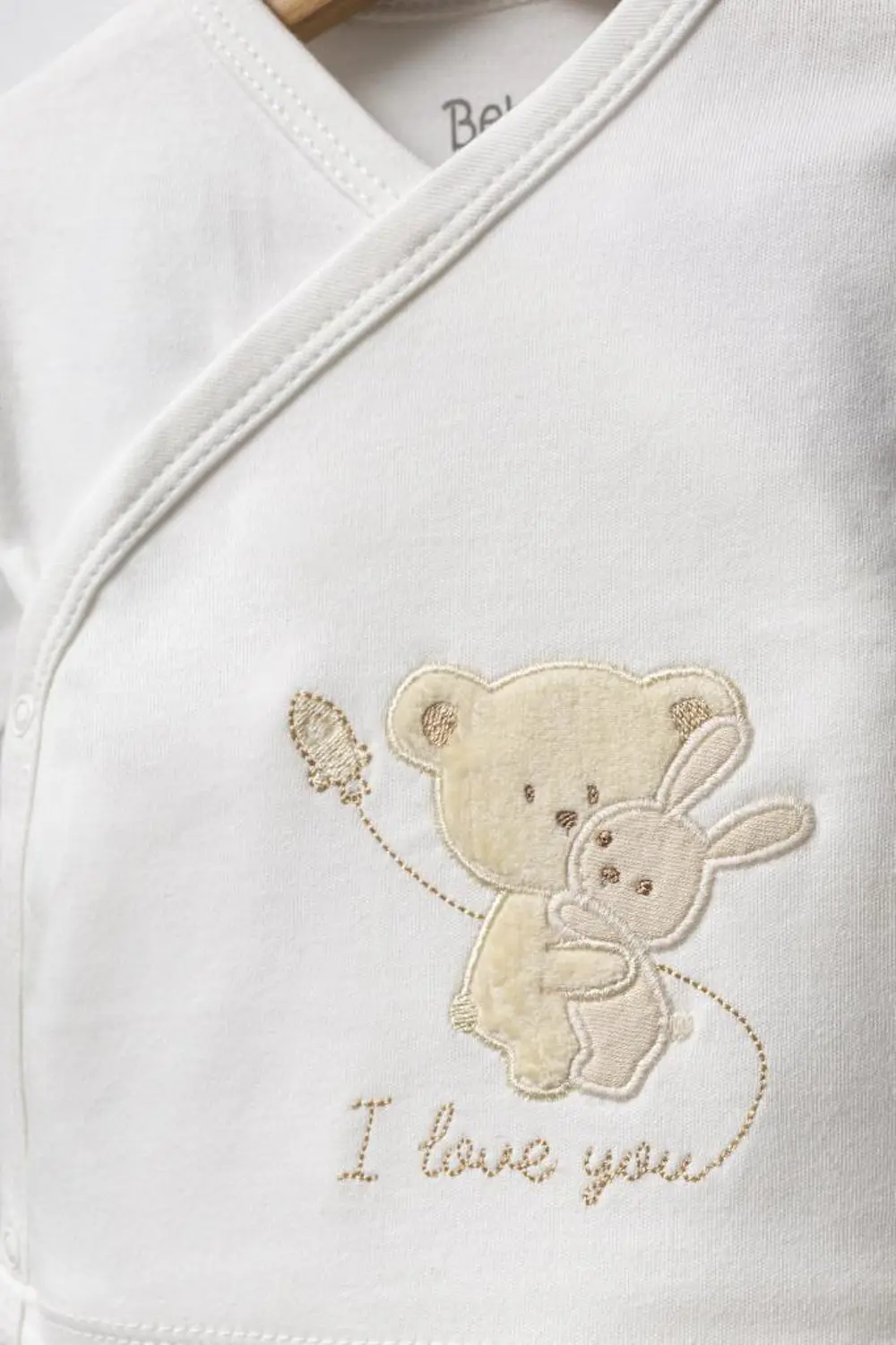 Bebitof %100 Pamuk Sarılan Ayıcık Desenli 10 Parça Kutulu Yenidoğ