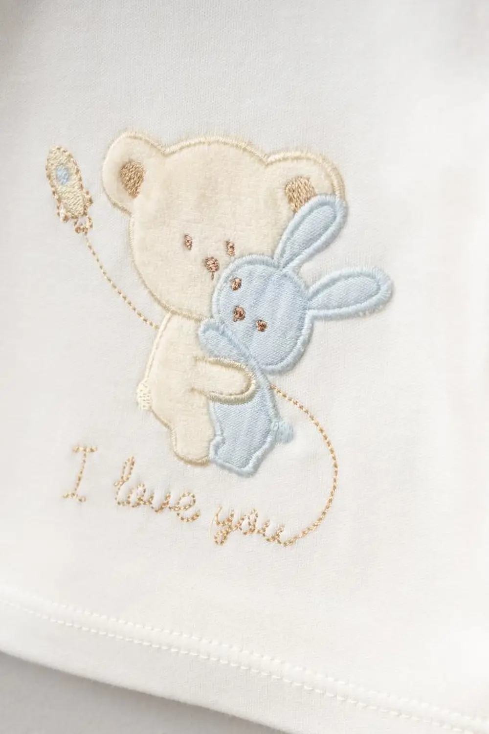 Bebitof %100 Pamuk Sarılan Ayıcık Desenli 5 Parça Yenidoğan Hasta