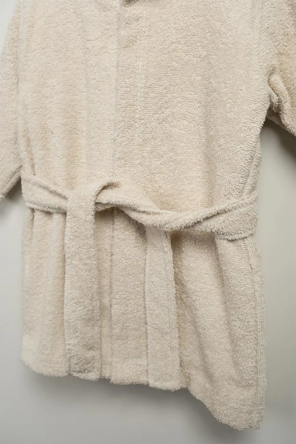 Bebitof %100 Pamuk Sevimli Ayı Desenli Pamuk Bebek Bornoz Seti Ku