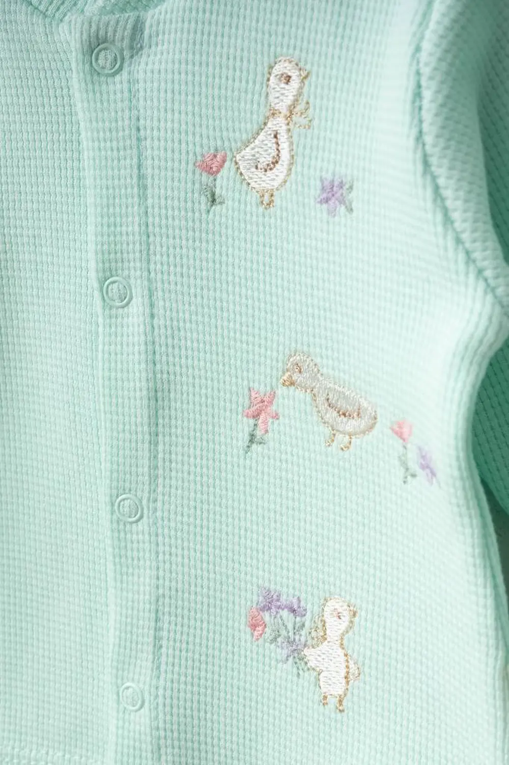 Bebitof %100 Pamuk Sevimli Hayvanlar Desenli 5 Parça Hastane Çıkı