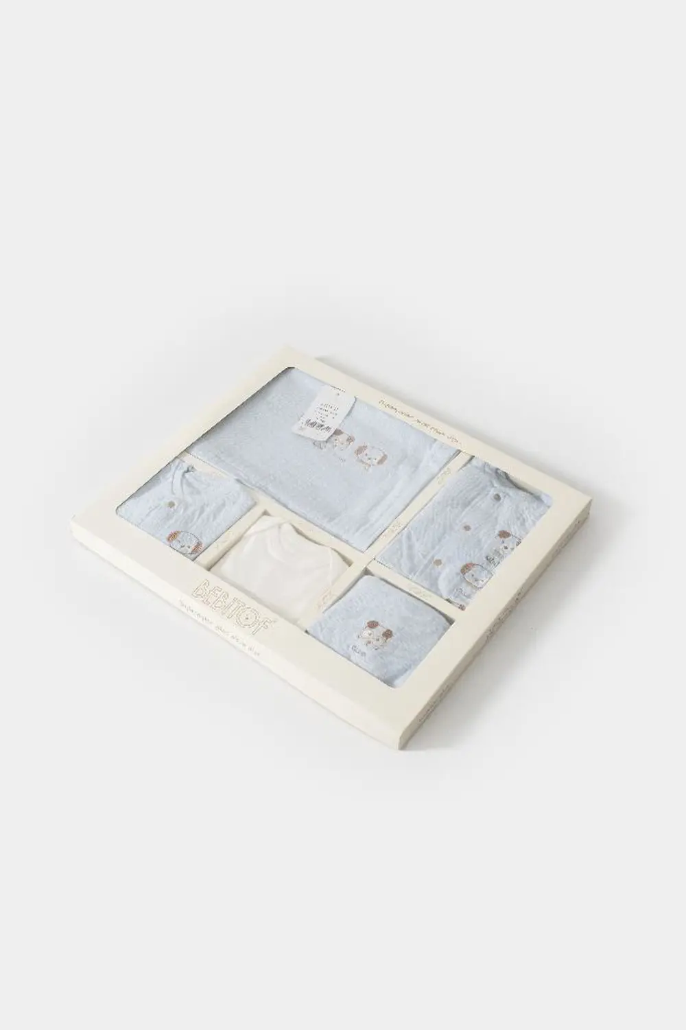 Bebitof %100 Pamuk Sevimli Köpekcikler Desenli 10 Parça Kutulu Ye