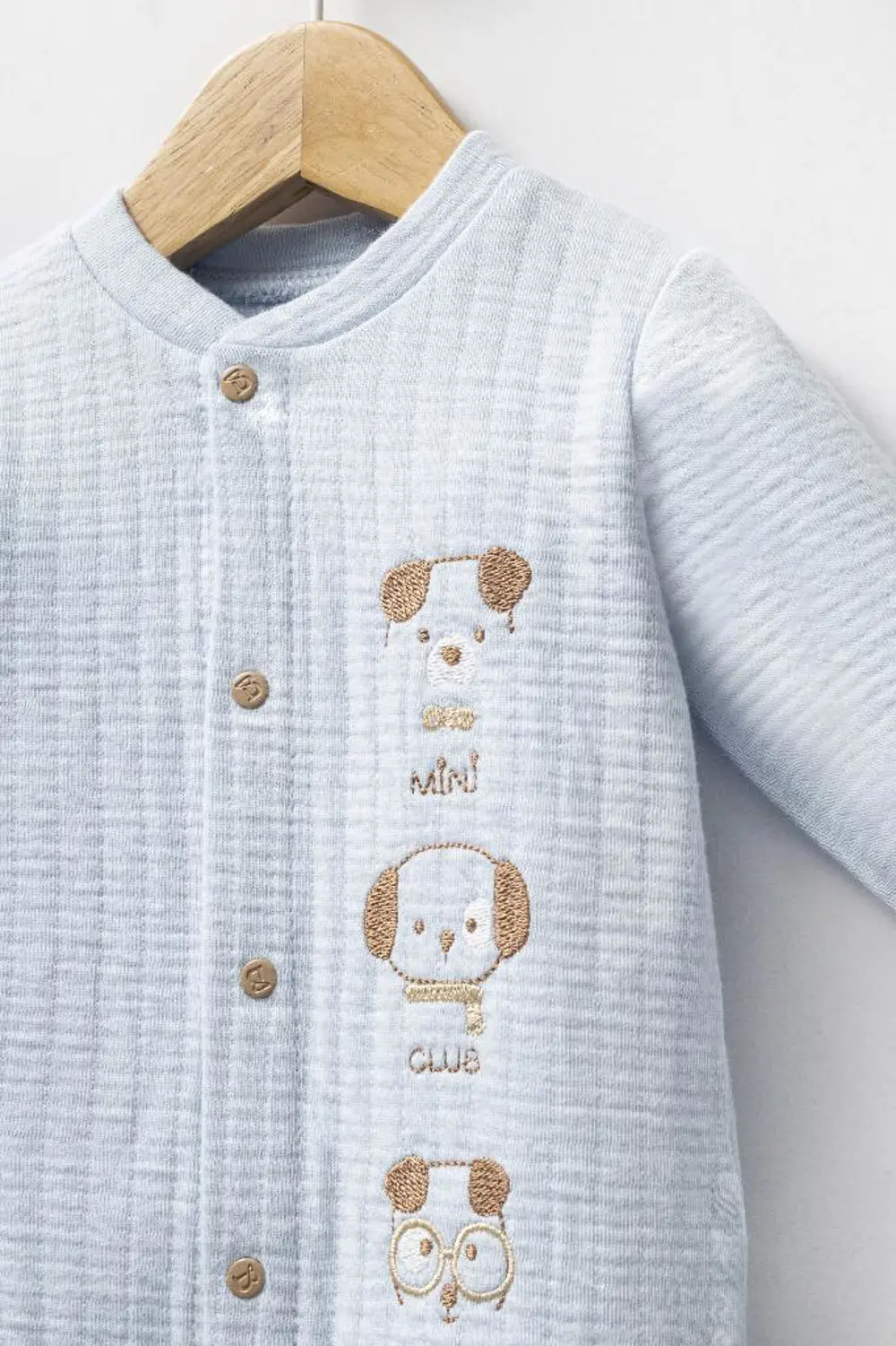 Bebitof %100 Pamuk Sevimli Köpekcikler Desenli 10 Parça Kutulu Ye