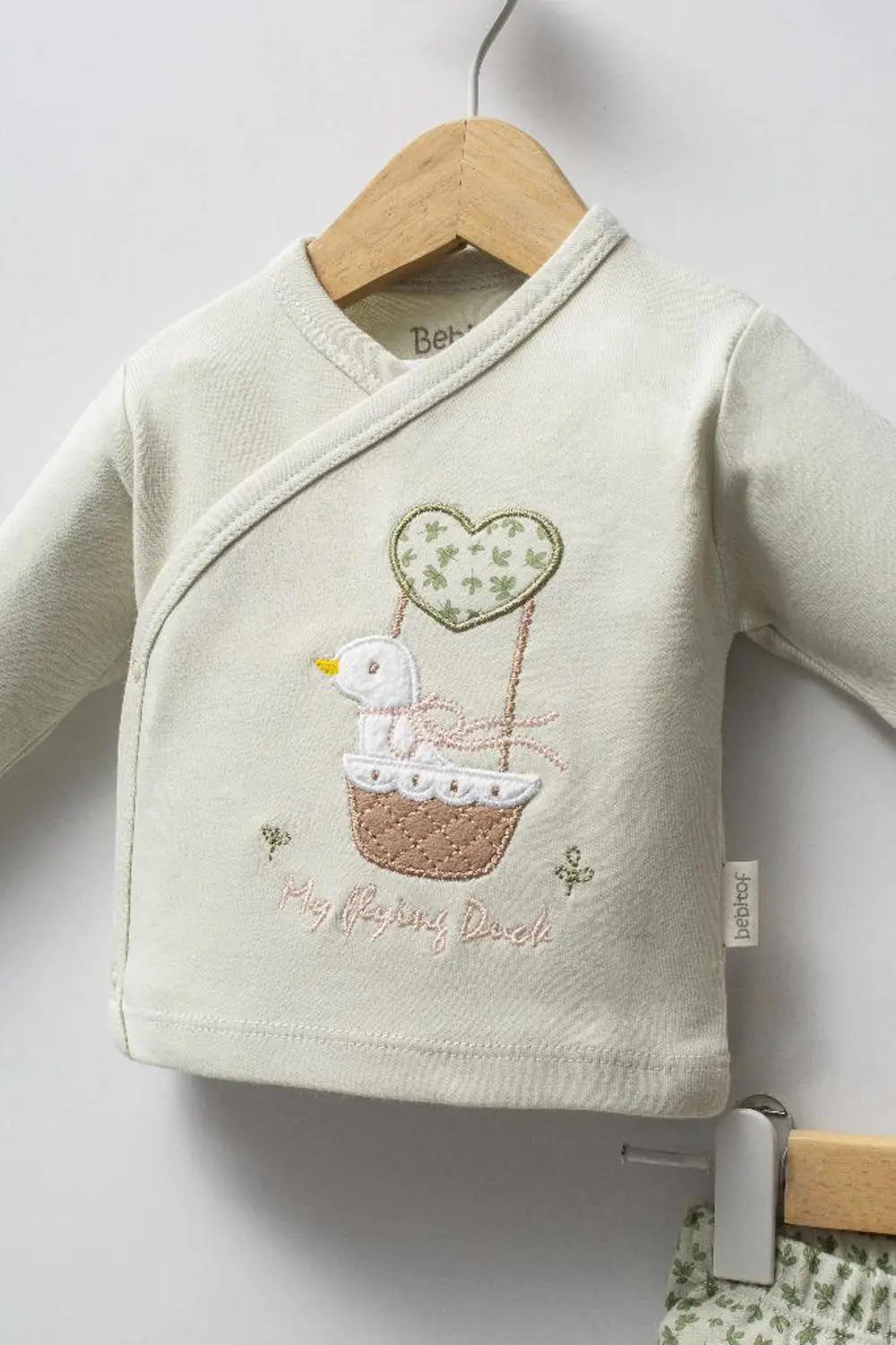 Bebitof %100 Pamuk Sevimli Ördek Desenli 5 Parça Yenidoğan Hastan