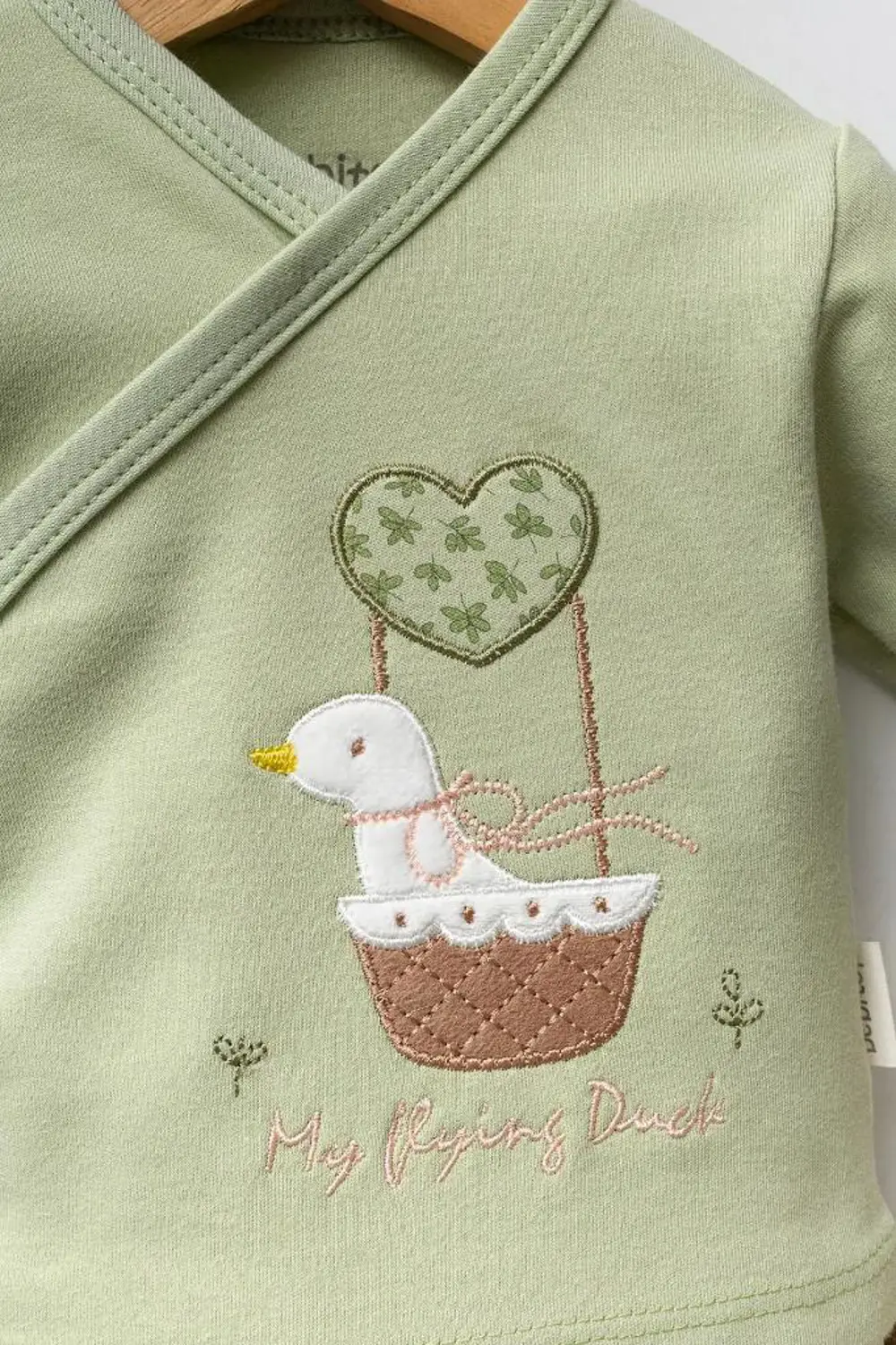 Bebitof %100 Pamuk Sevimli Ördek Desenli 5 Parça Yenidoğan Hastan