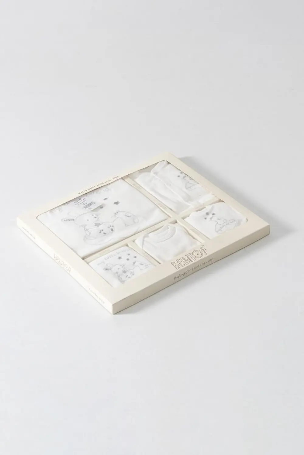 Bebitof %100 Pamuk Sevimli Tavşanlar Desenli 10 Parça Kutulu Yeni