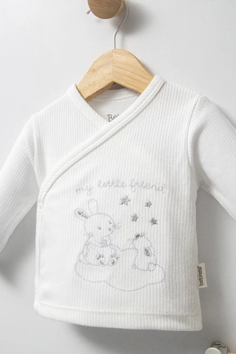 Bebitof %100 Pamuk Sevimli Tavşanlar Desenli 10 Parça Kutulu Yeni