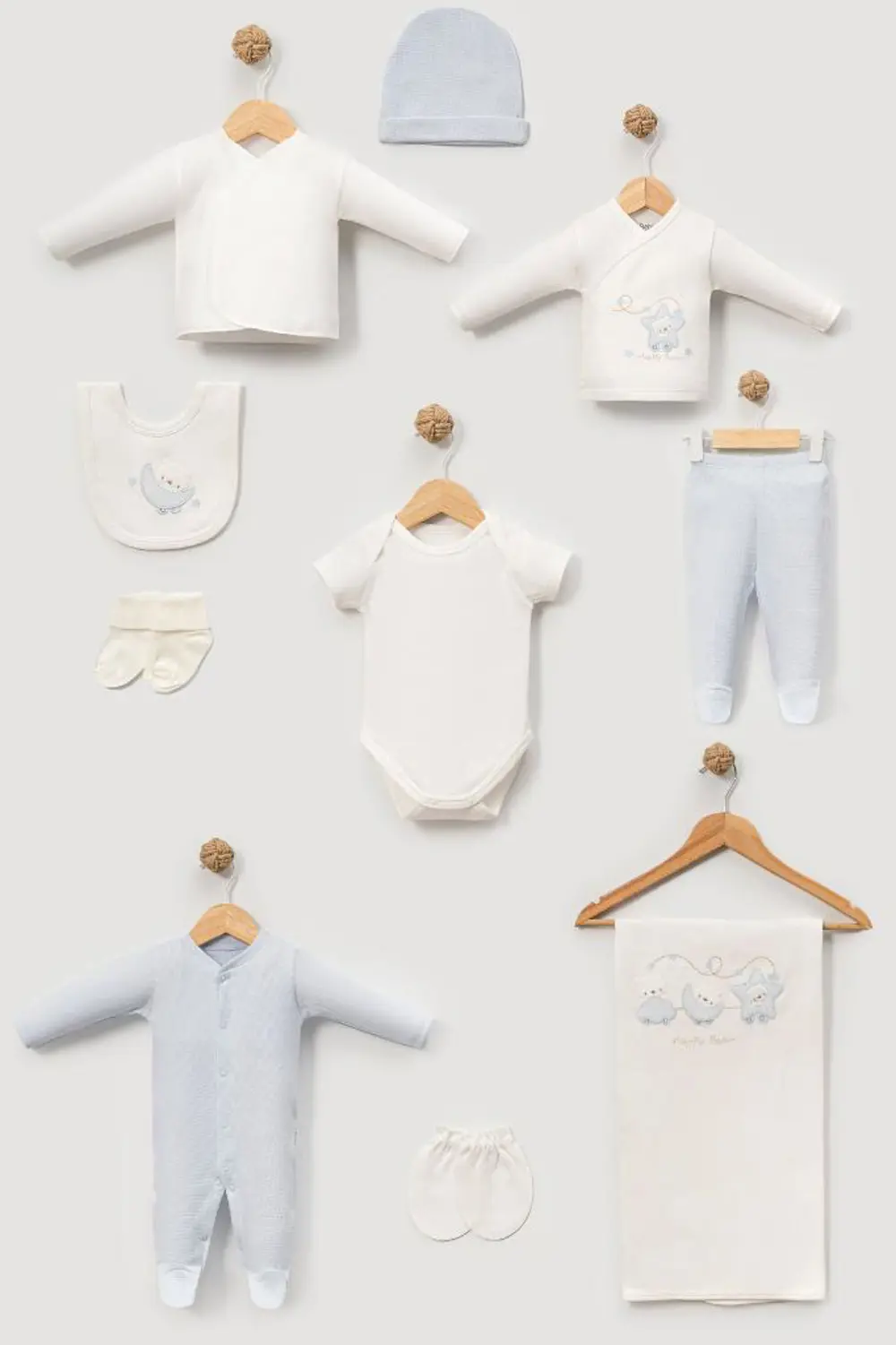 Bebitof %100 Pamuk Sevimli Trendeki Ayıcık Desenli 10 Parça Kutul Bebitof %100 Pamuk Sevimli Trendeki Ayıcık Desenli 10 Parça Kutul