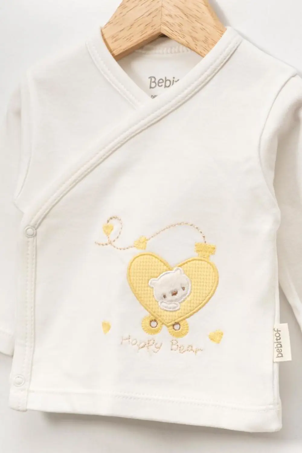 Bebitof %100 Pamuk Sevimli Trendeki Ayıcık Desenli 10 Parça Kutul