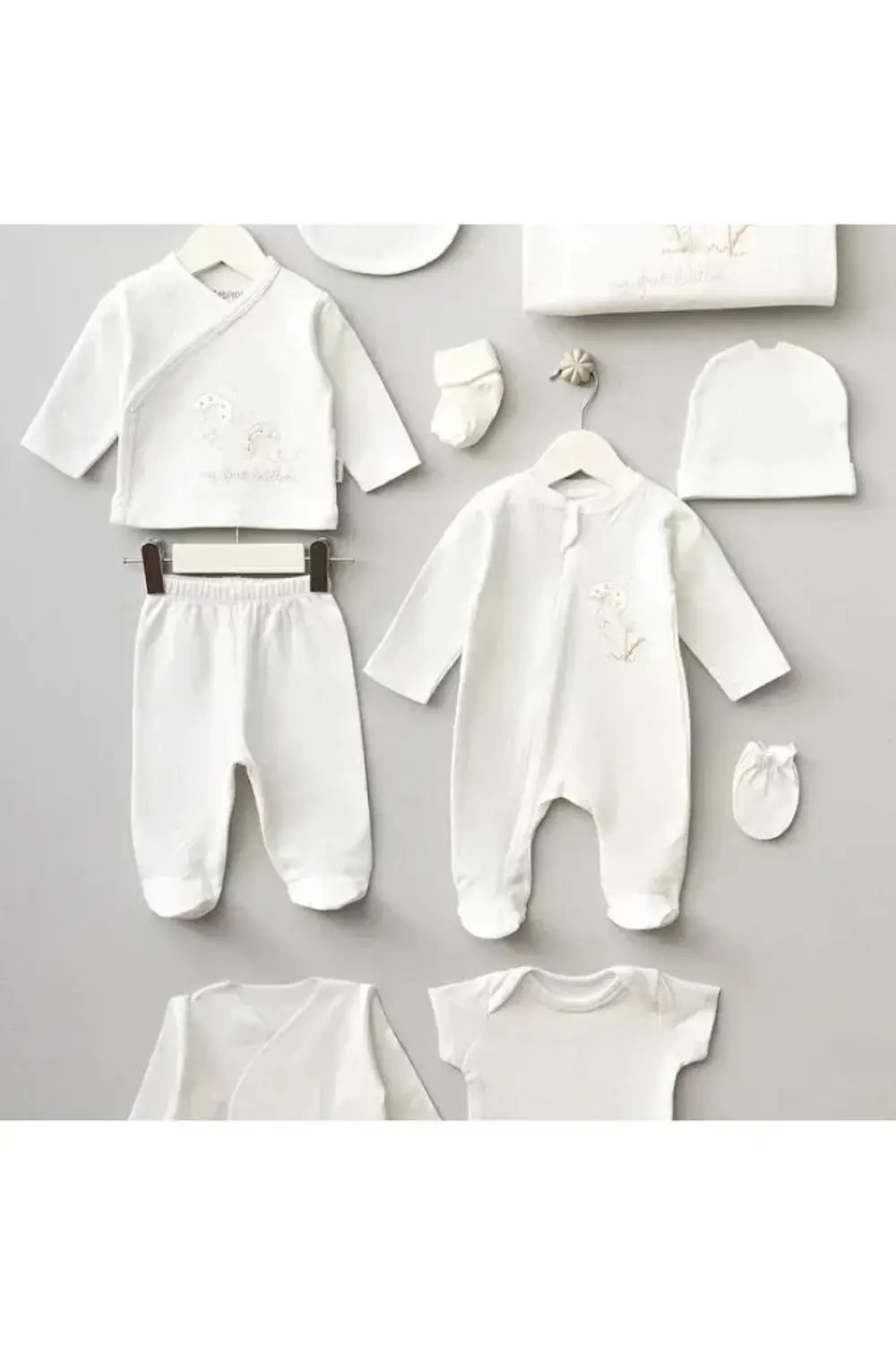 Bebitof %100 Pamuk Sevimli Uğur Böceği Desenli 10 Parça Kutulu Ye