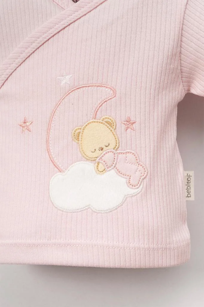 Bebitof %100 Pamuk Sweet Dreams Desenli Bebitof 5 Parça Yenidoğan Hastane Çıkışı Zıbın Seti Pembe BBTF.PMB.20107.02 Bebitof %100 Pamuk Sweet Dreams Desenli Bebitof 5 Parça Yenidoğan Hastane Çıkışı Zıbın Seti Pembe BBTF.PMB.20107.02