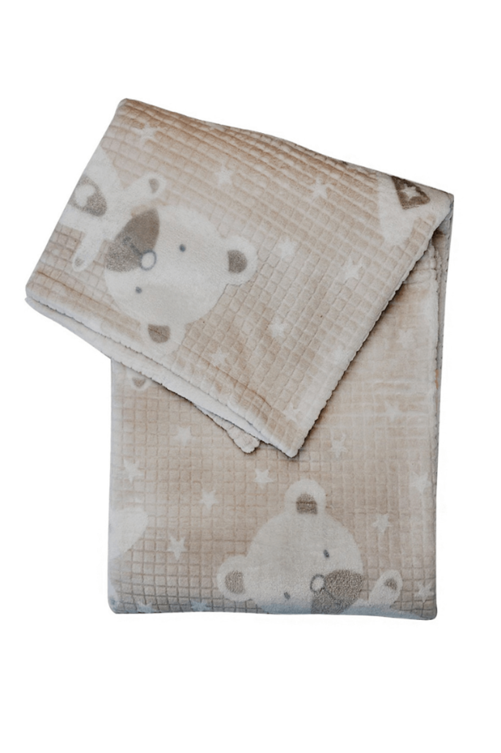 Bebitof Ayıcık Desenli Bebek Battaniyesi