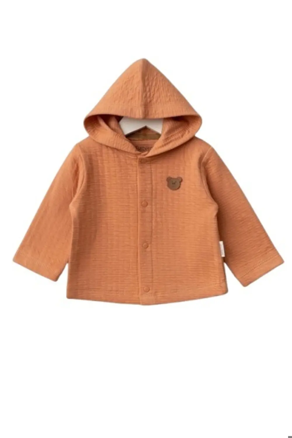 Bebitof Kapüşonlu Bebek Hırka 80153 Kiremit