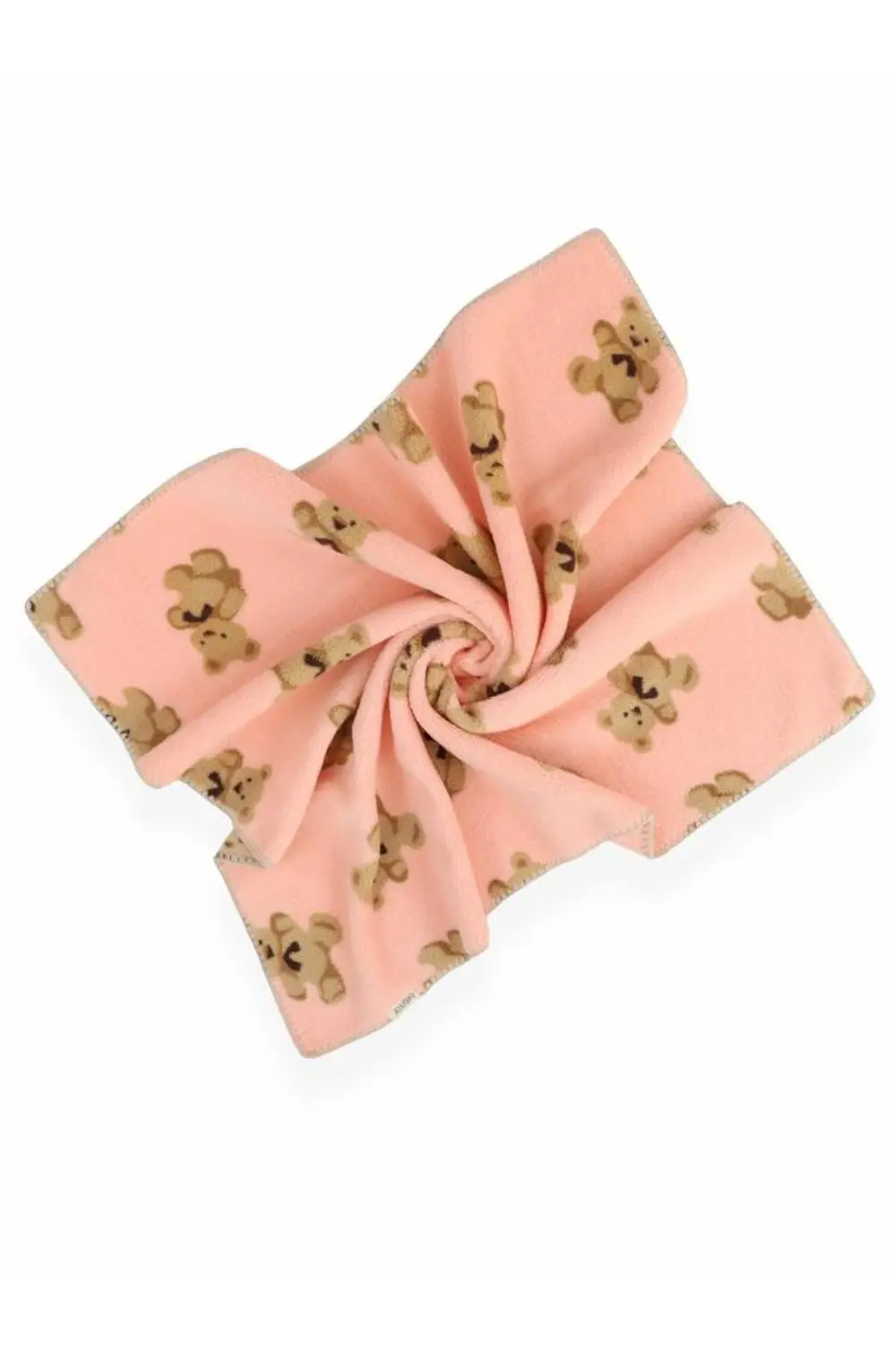 Bebitof Sevimli Ayı Desenli Wellsoft Battaniye