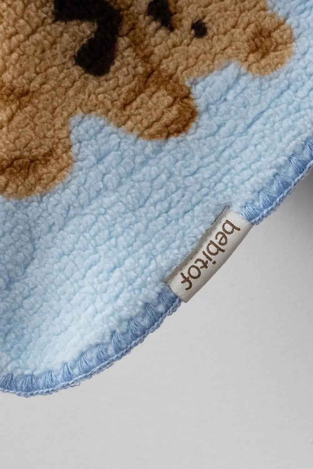 Bebitof Sevimli Ayı Desenli Wellsoft Battaniye