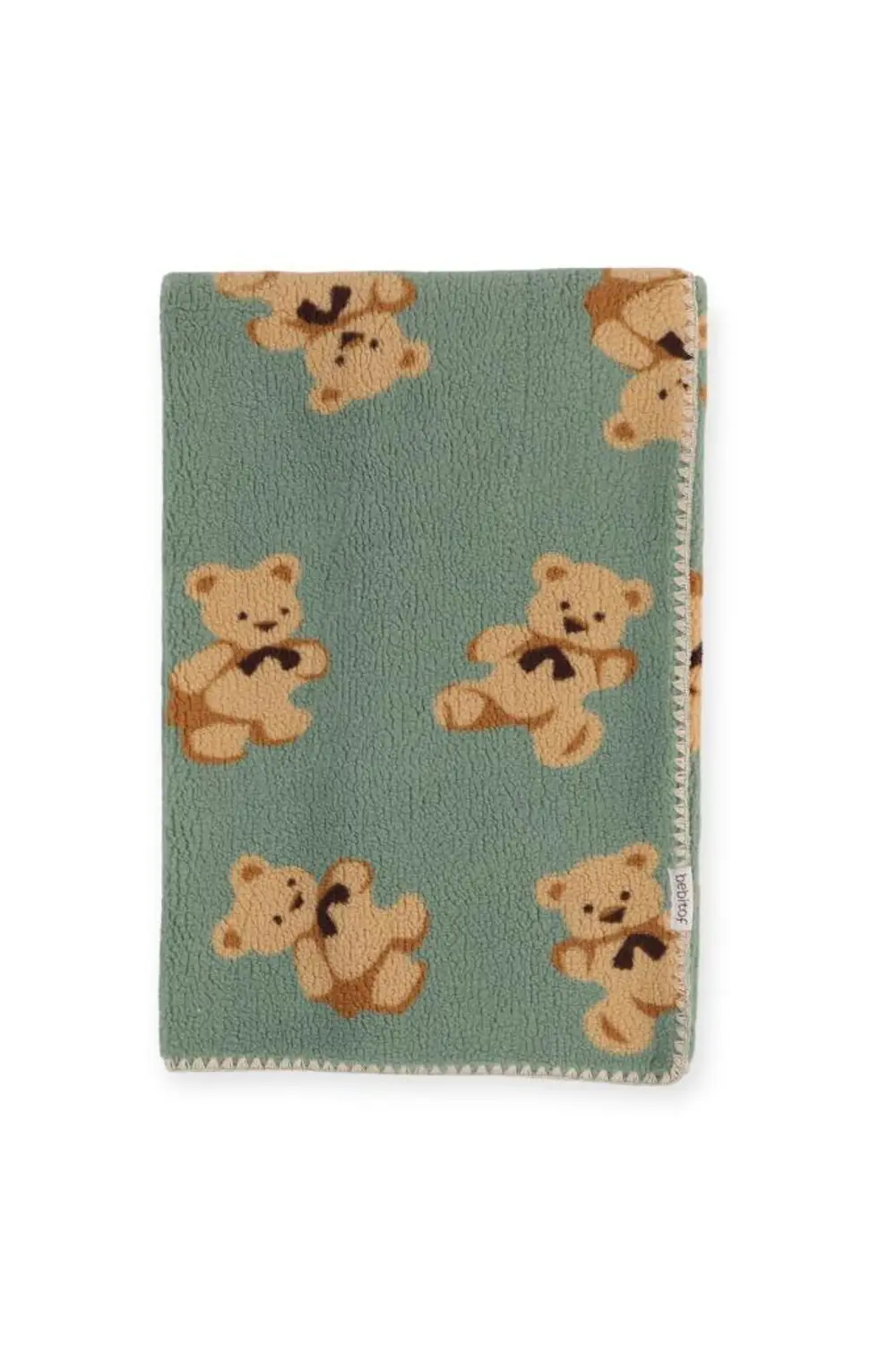 Bebitof Sevimli Ayı Desenli Wellsoft Battaniye