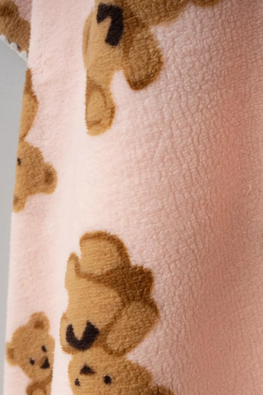 Bebitof Sevimli Ayıcıklar Desenli 90x100 cm Peluş Bebek Battaniye