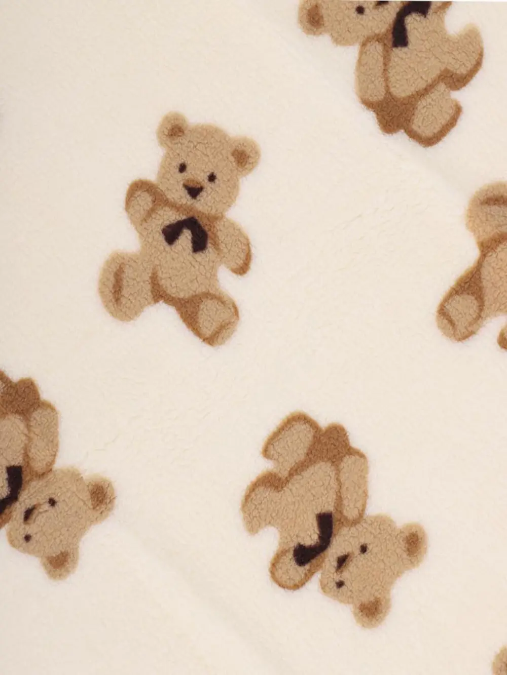 Bebitof Sevimli Ayıcıklar Desenli 90x100 cm Peluş Bebek Battaniye