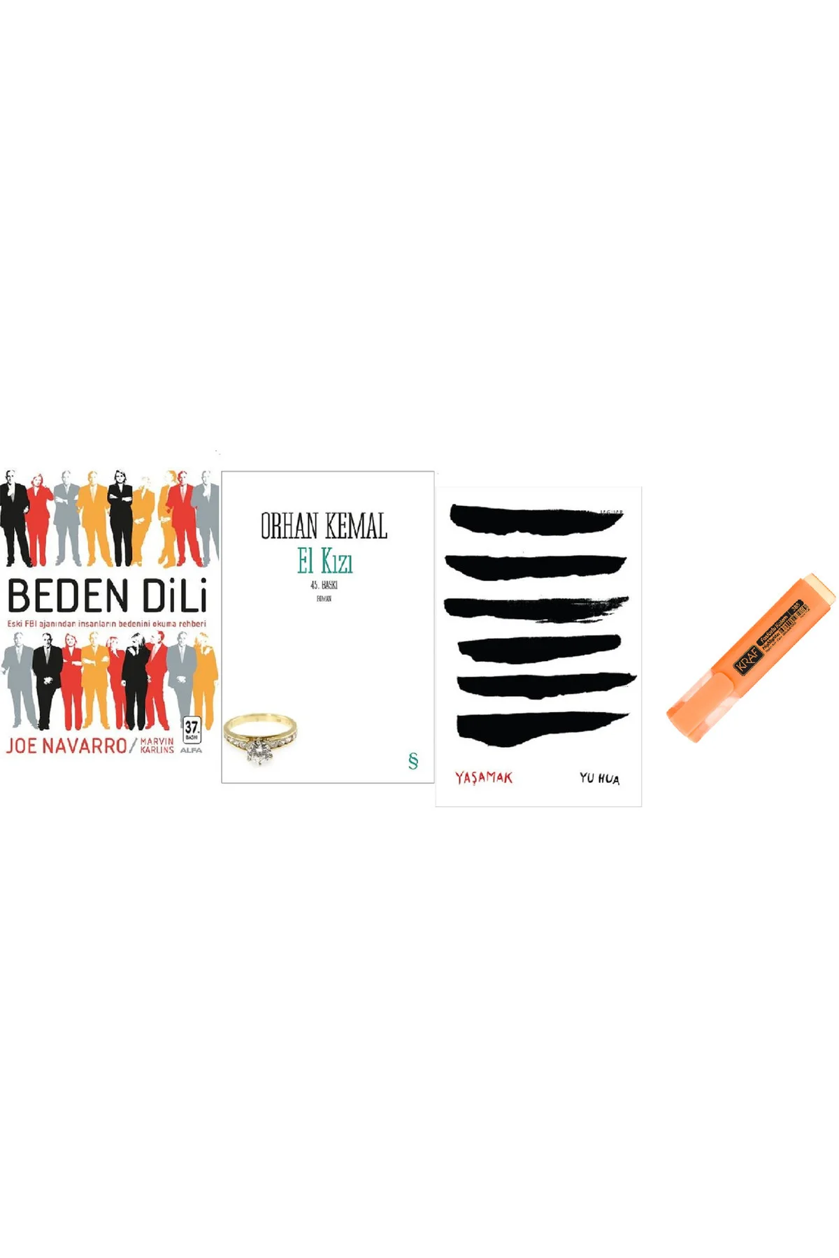 Beden Dili + El Kızı + Yaşamak 3 Kitap Set KALEM HD