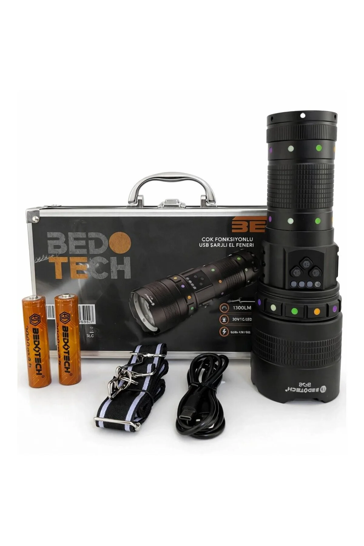 Bedotech Bd-2 30w Tg Led Alüminyum Alaşımlı Zoomlu Type-c Şarjlı 