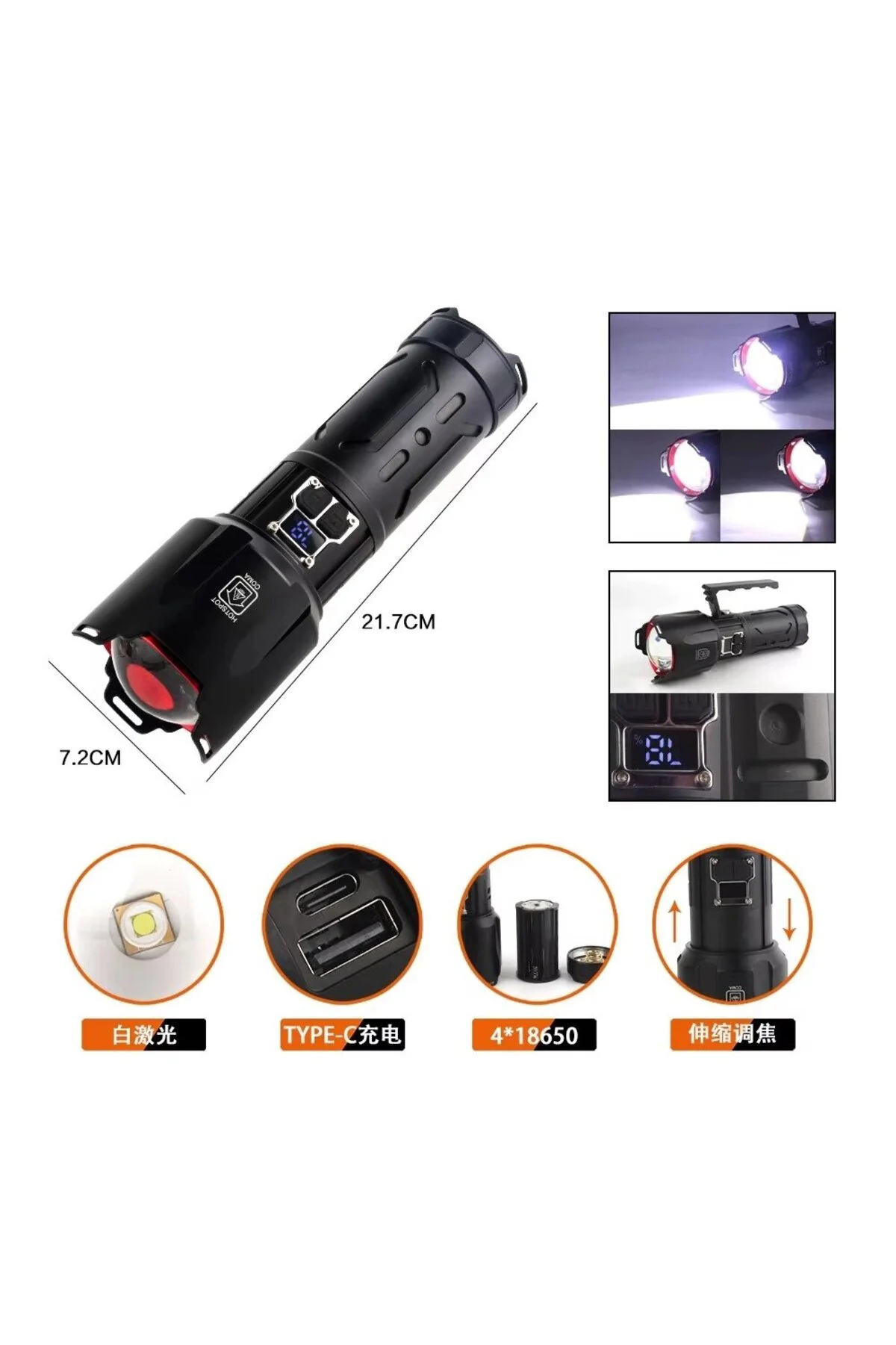 Bedotech Bd-2406 30w Tg Led Alüminyum Alaşımlı Zoomlu Type-c Diji