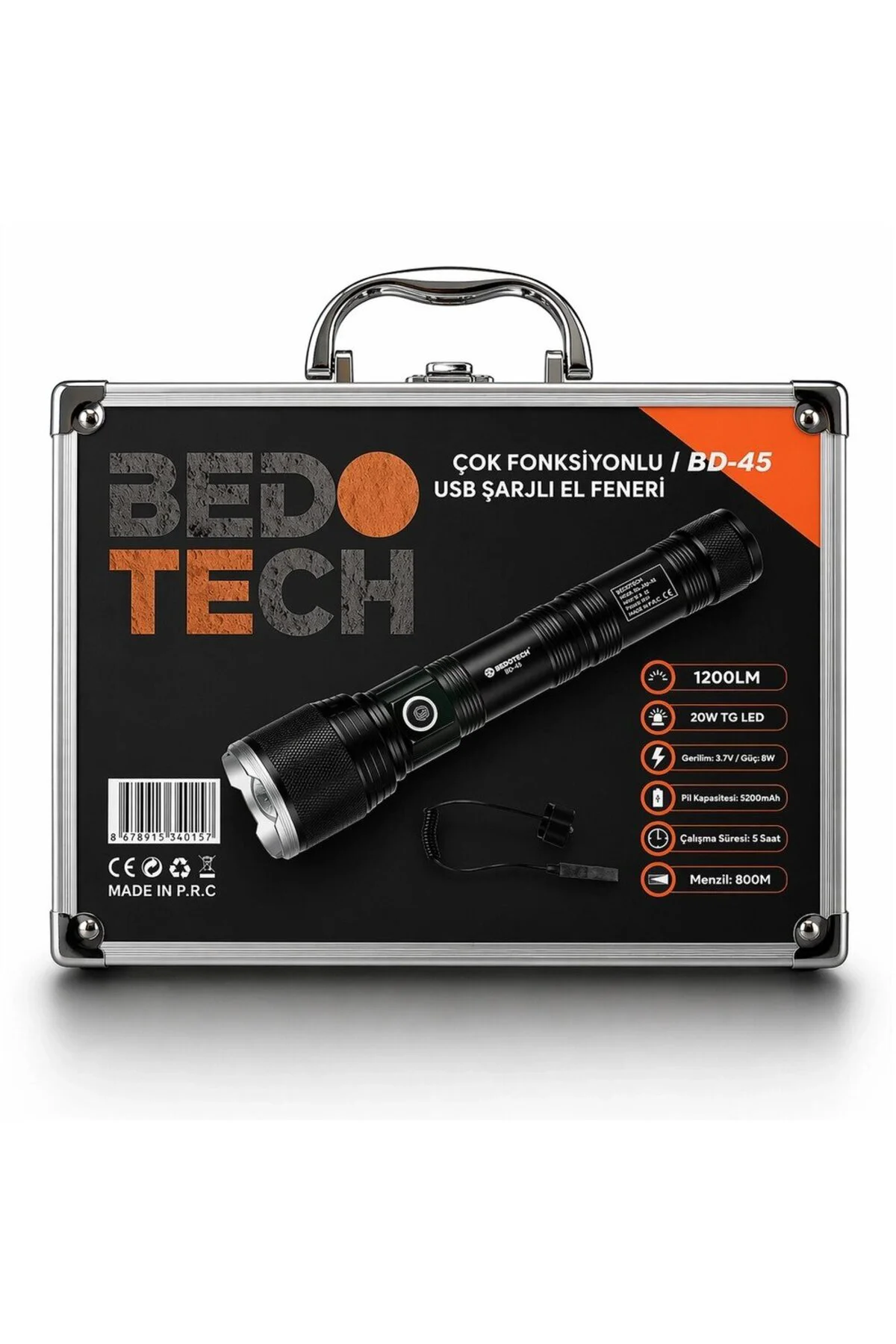 Bedotech Bd-45 20w Tg Led Alüminyum Alaşımlı Zoomlu Type-c Şarjlı