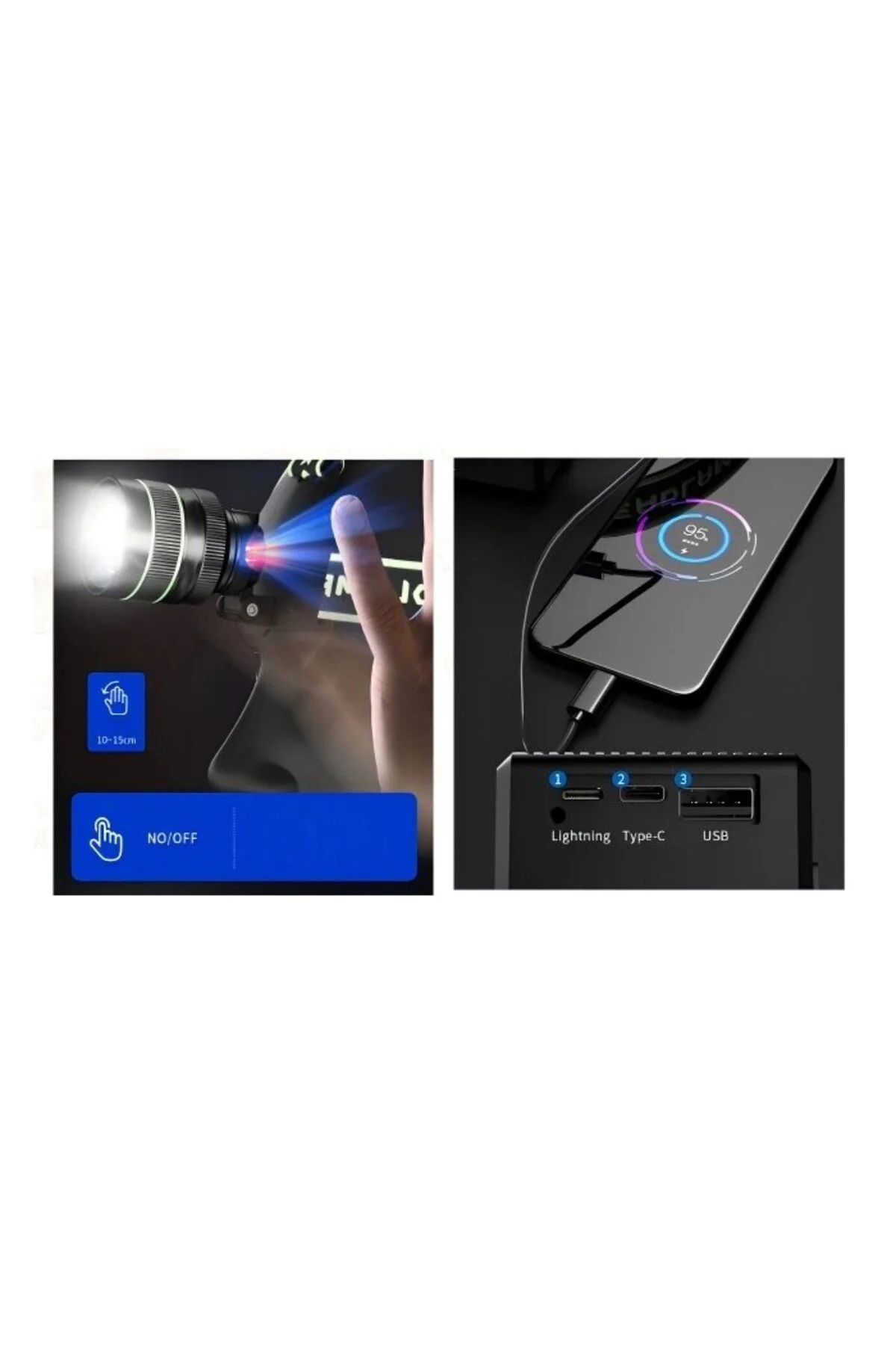 Bedotech Bd-9 60w Tg + Smd Led Alüminyum Alaşımlı Zoomlu Type-c Ş