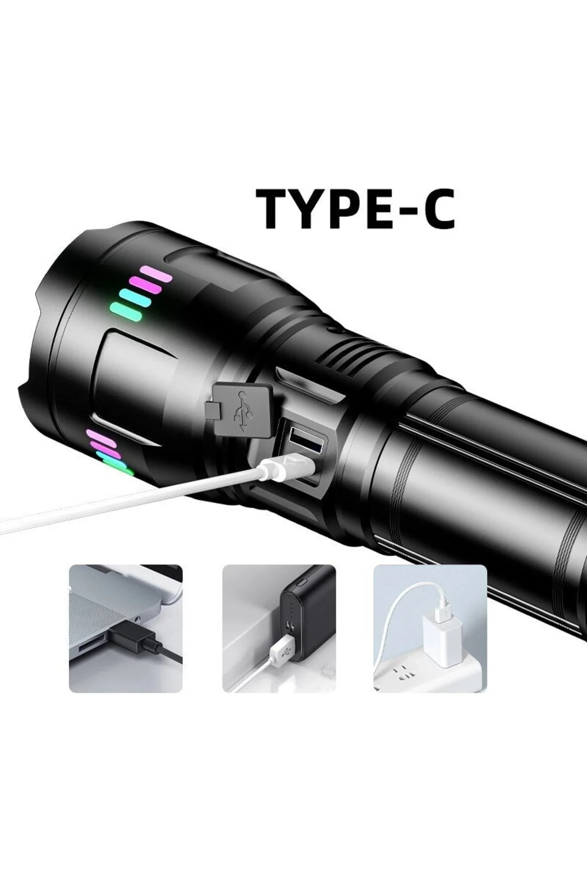 Bedotech Bd-g01 30w Tg Led Alüminyum Alaşımlı Zoomlu Type-c Şarjl