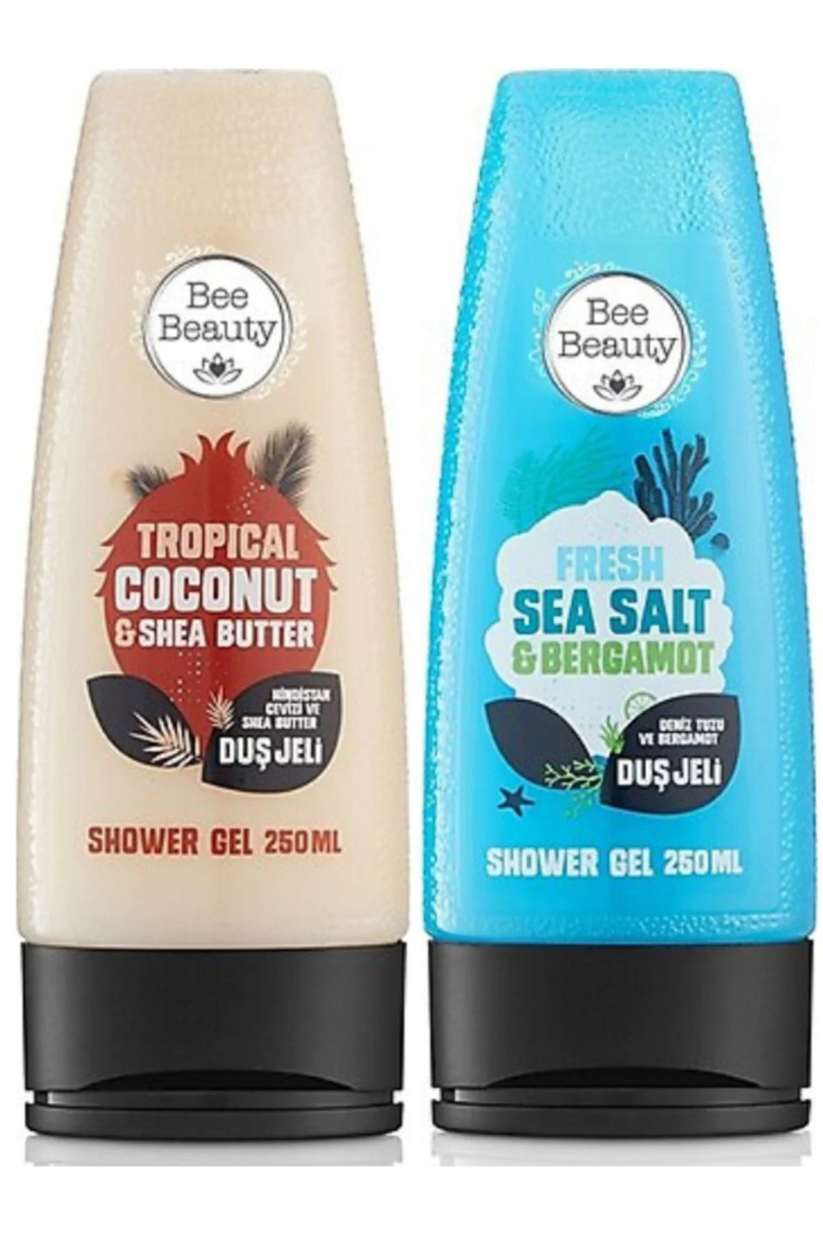 Bee Beauty Hindistan Cevizi&deniz Tuzu & Bergamot Duş Jeli 250ml 2'si Bir Arada