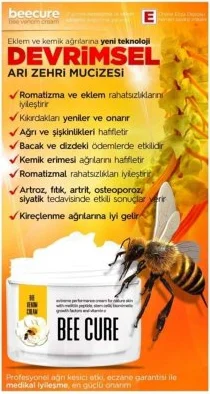 Bee Cure Arı Zehri Kremi - Cilt Gerginliği ve Yorgunluk İçin Rahatlatıcı Bakım 100 ml