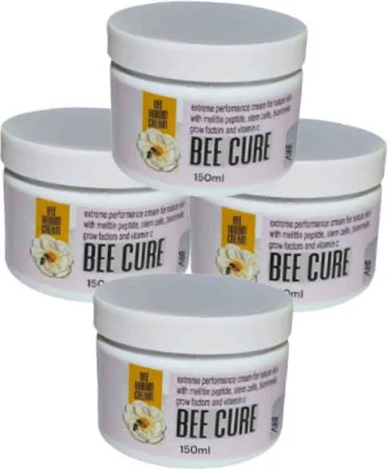 Bee Cure Krem 150 ml x 4 Adet – Arı Zehiri İçeren Etkili Cilt Bakım Kremi