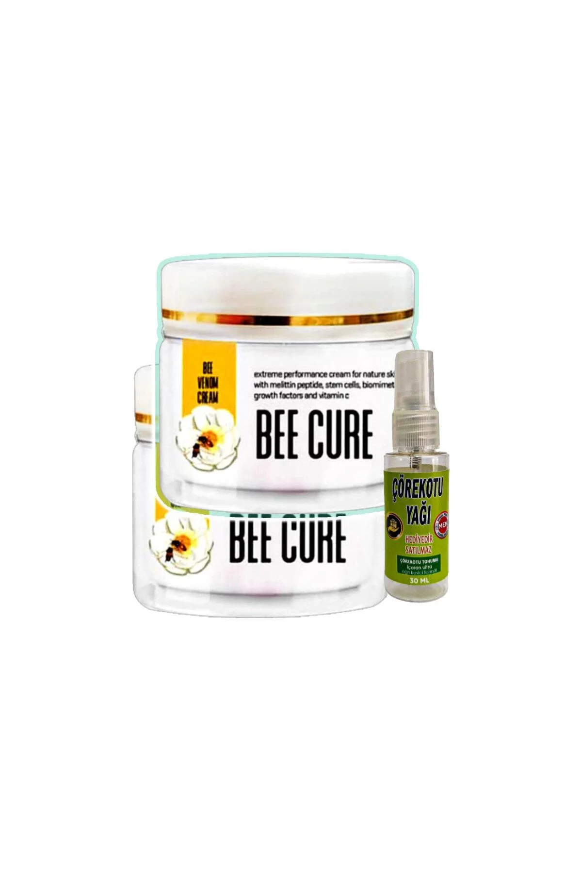 Bee Cure Rahatlatıcı Bakım Kremi + Çörek Otu Yağlı - 2x100 ml Cilt Bakım Seti