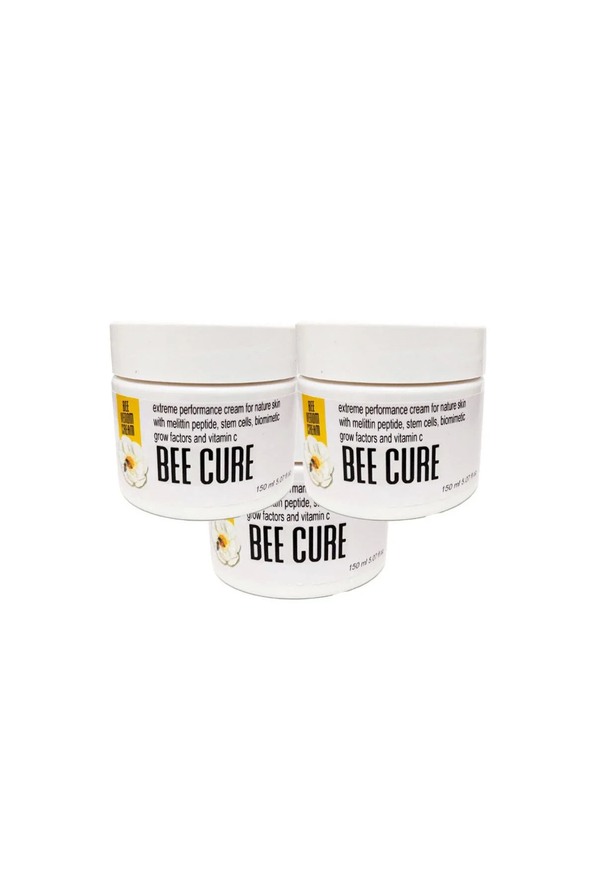 Bee Cure Rahatlatıcı Bakım Kremi 3x150 ml – Cildinizi Besler ve Huzur Verir