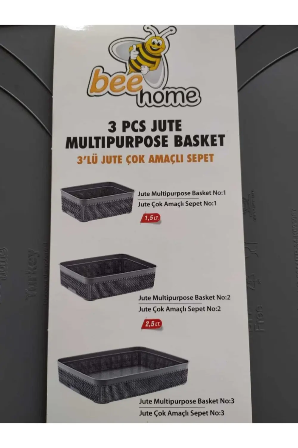 Bee Home 3 Lü Makyaj Sepeti