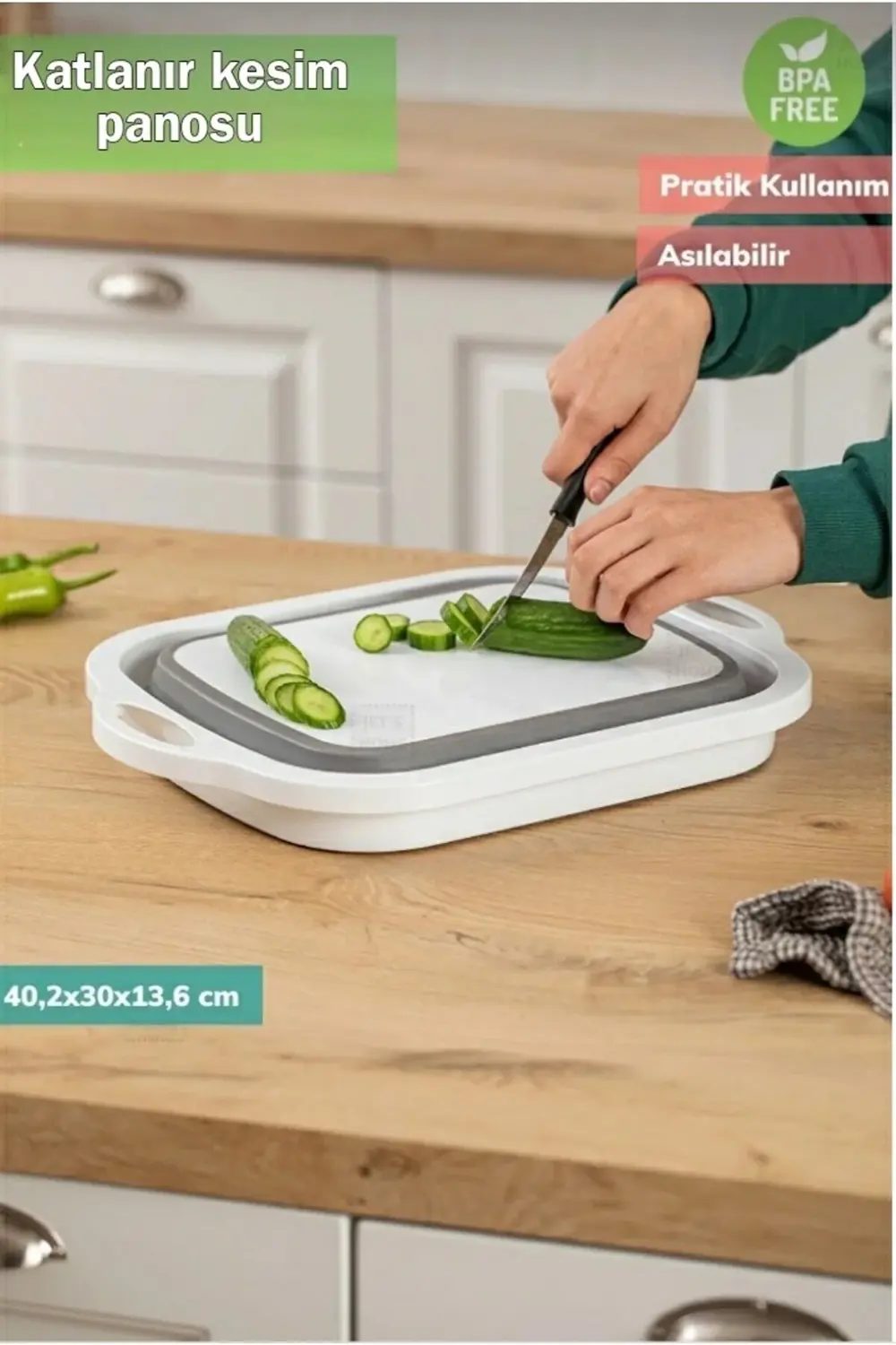 Bee Home Badyalı Katlanır Kesme Panosu