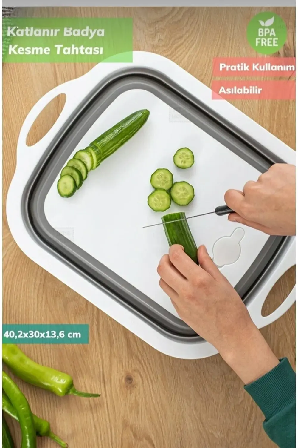 Bee Home Badyalı Katlanır Kesme Panosu