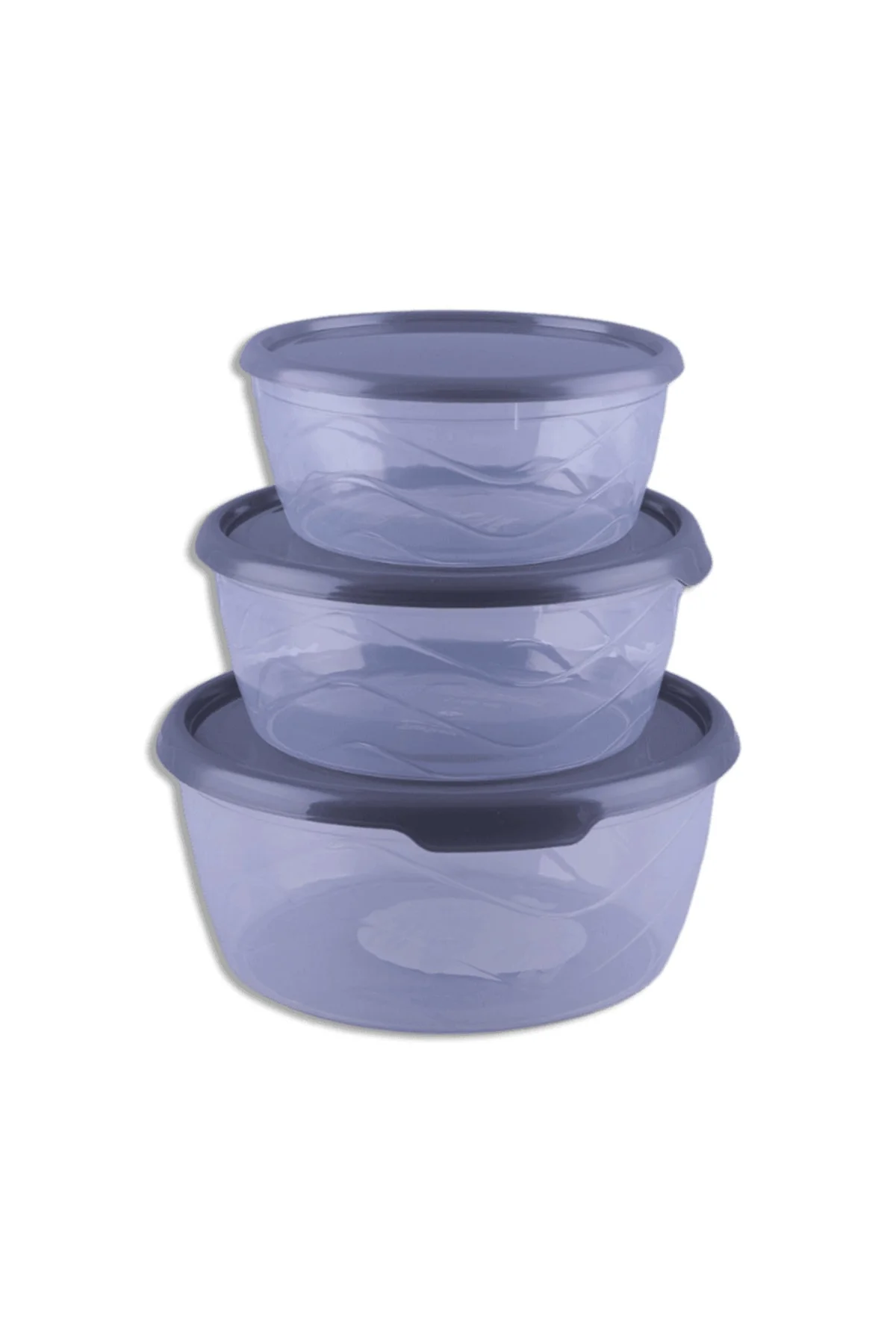 Bee Home Yuvarlak Saklama Kabı 3'lü 700ml/1100ml/1750ml