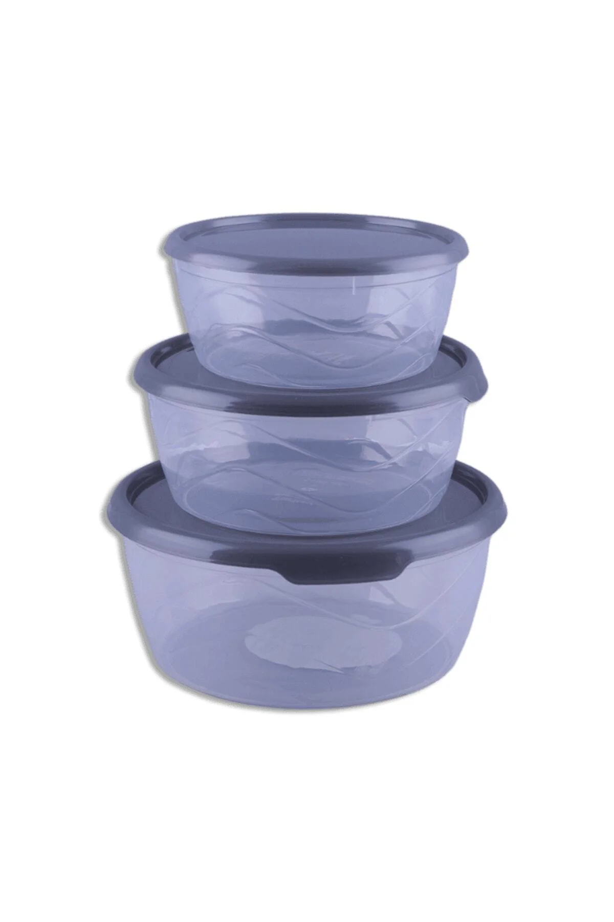 Bee Home Yuvarlak Saklama Kabı 3'lü 1750ml/1750ml/1750ml