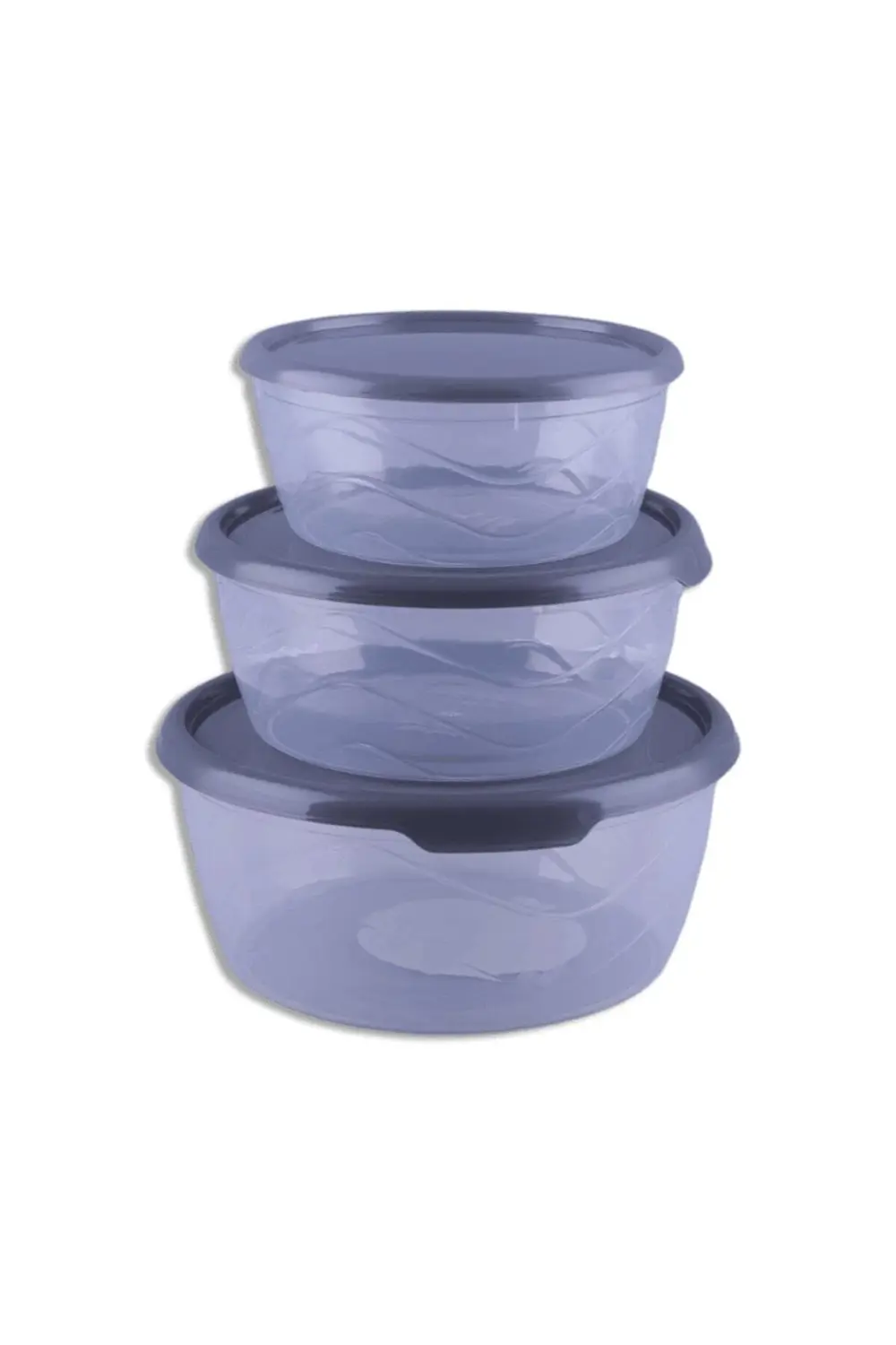 Bee Home Yuvarlak Saklama Kabı 3'lü 1750ml/1750ml/1750ml