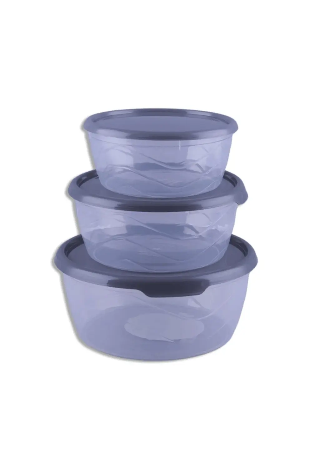 Bee Home Yuvarlak Saklama Kabı 3'lü 700ml/1100ml/1750ml