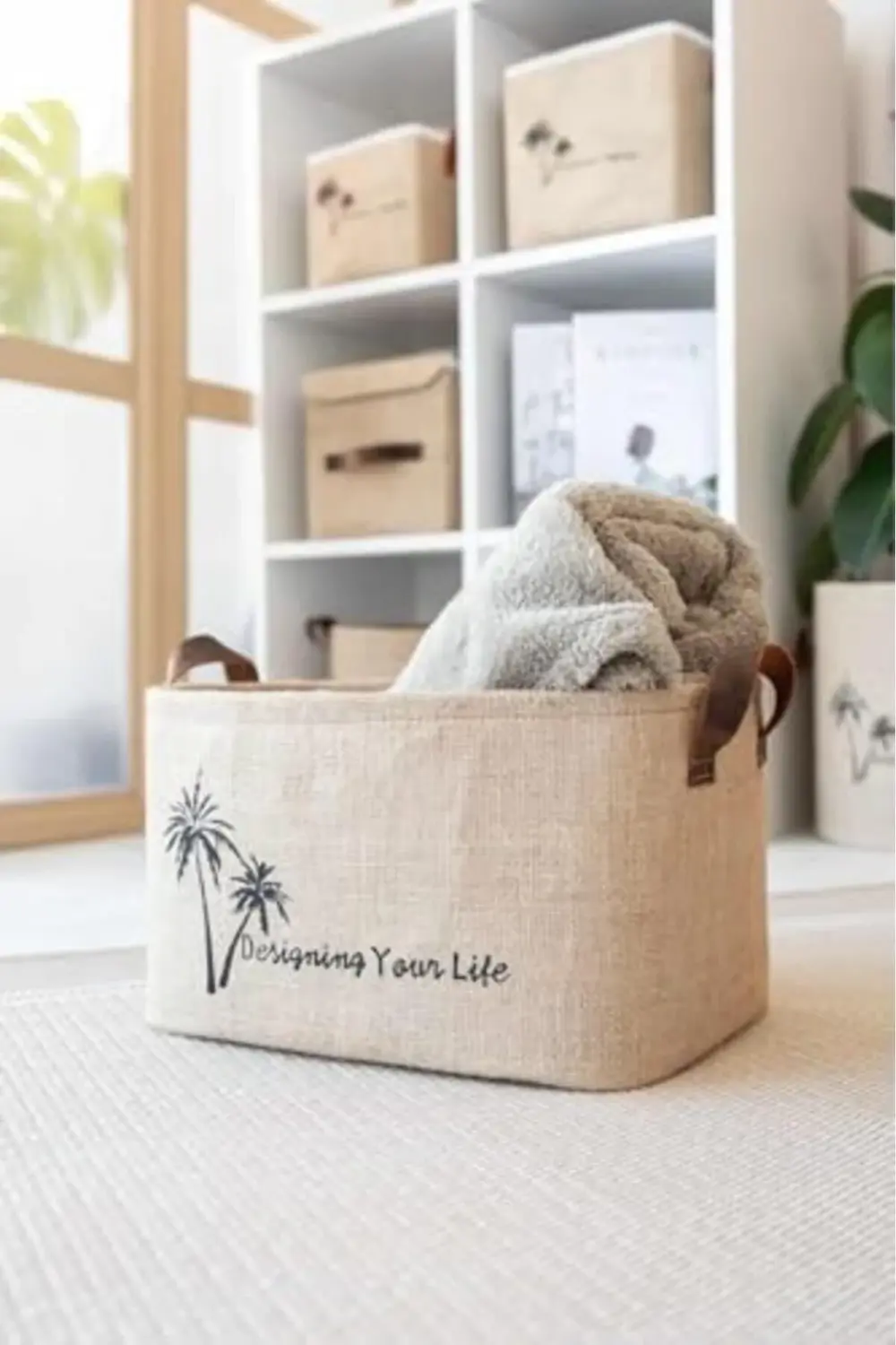 Bee Jüt Dolap İçi Çamaşır Çocuk Odası Oyuncak Düzenleyici Katlanı