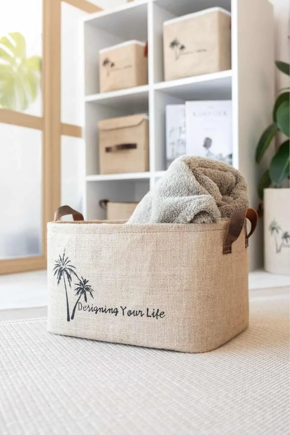 Bee Jüt Dolap İçi Çamaşır Çocuk Odası Oyuncak Düzenleyici Katlanı