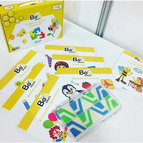 Bee Smart Görsel Ve İşitsel Dikkat Seti 2 Yaş Bee Smart Görsel Ve İşitsel Dikkat Seti 2 Yaş