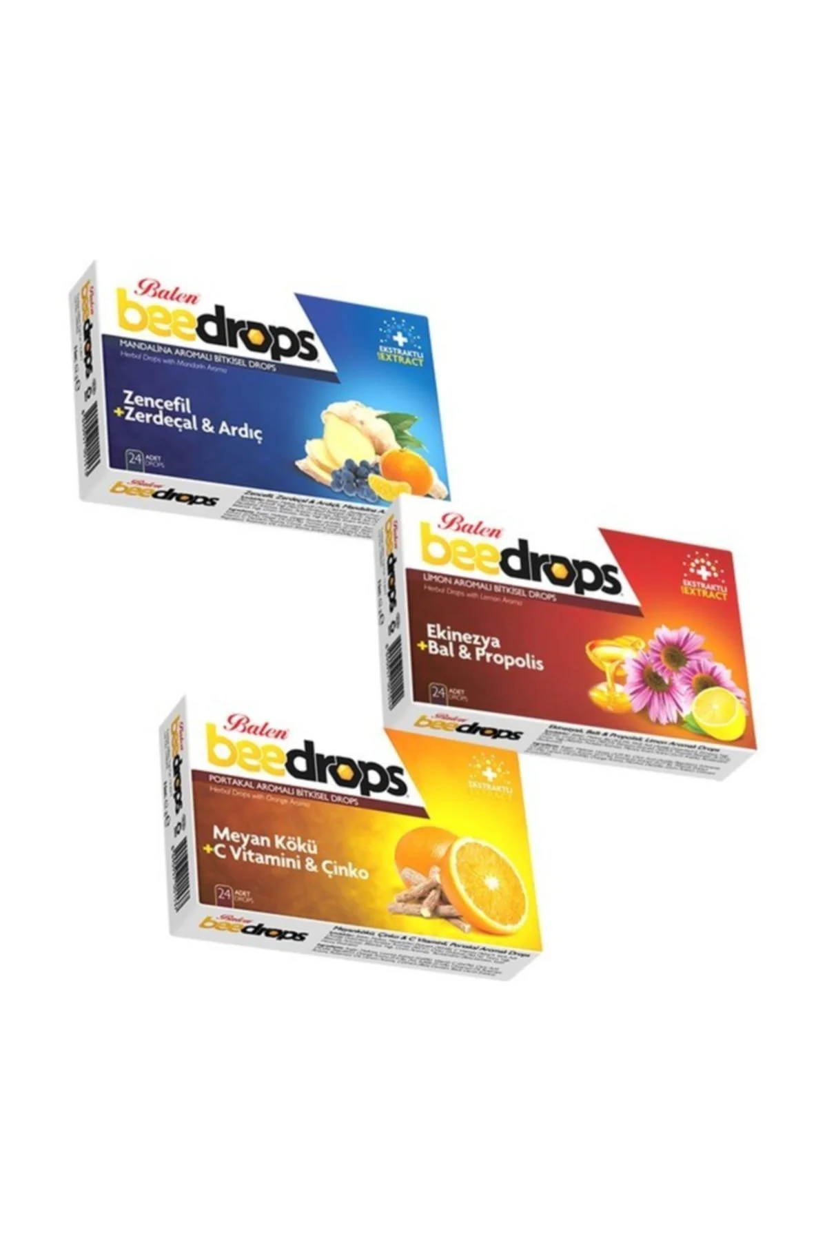 Beedrops 3'lü Pastil Set 24 Drops X 3 Kutu